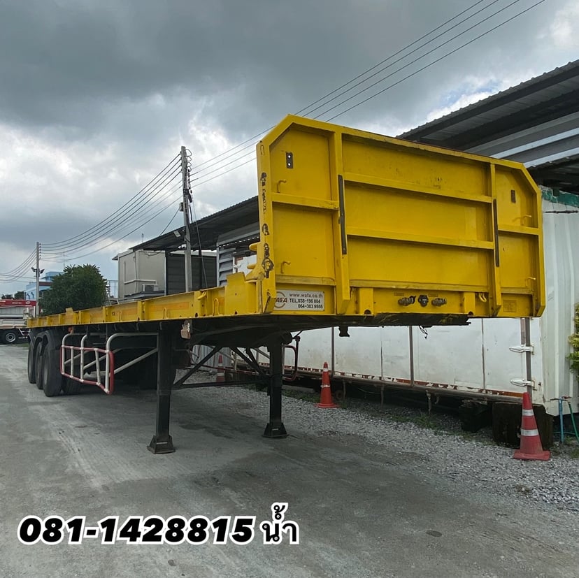 ⏩️ หางพื้นเรียบ สามเพลา อู่ WAFA  ปี 2563  (6112)