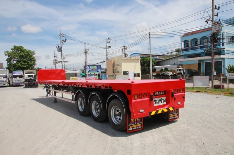 หางพื้นเรียบ สามเพลา อู่พนัส ปี 2566 (6861)