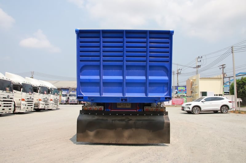 สิบล้อดั้มพ์ HINO FM1A 344 แรง ปี 2566 + หางดั้มพ์ สามเพลา อู่ ส.สมบัติ ปี 2566  (5902,5237)