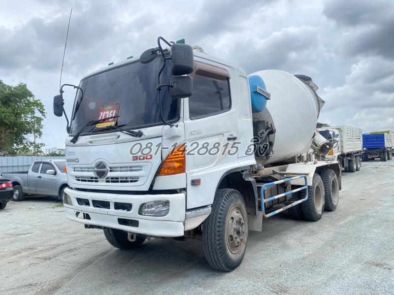สิบล้อโม่ปูน HINO FM1A 330 แรง ปี2555 โม่ลีปแฮร์ (6785)