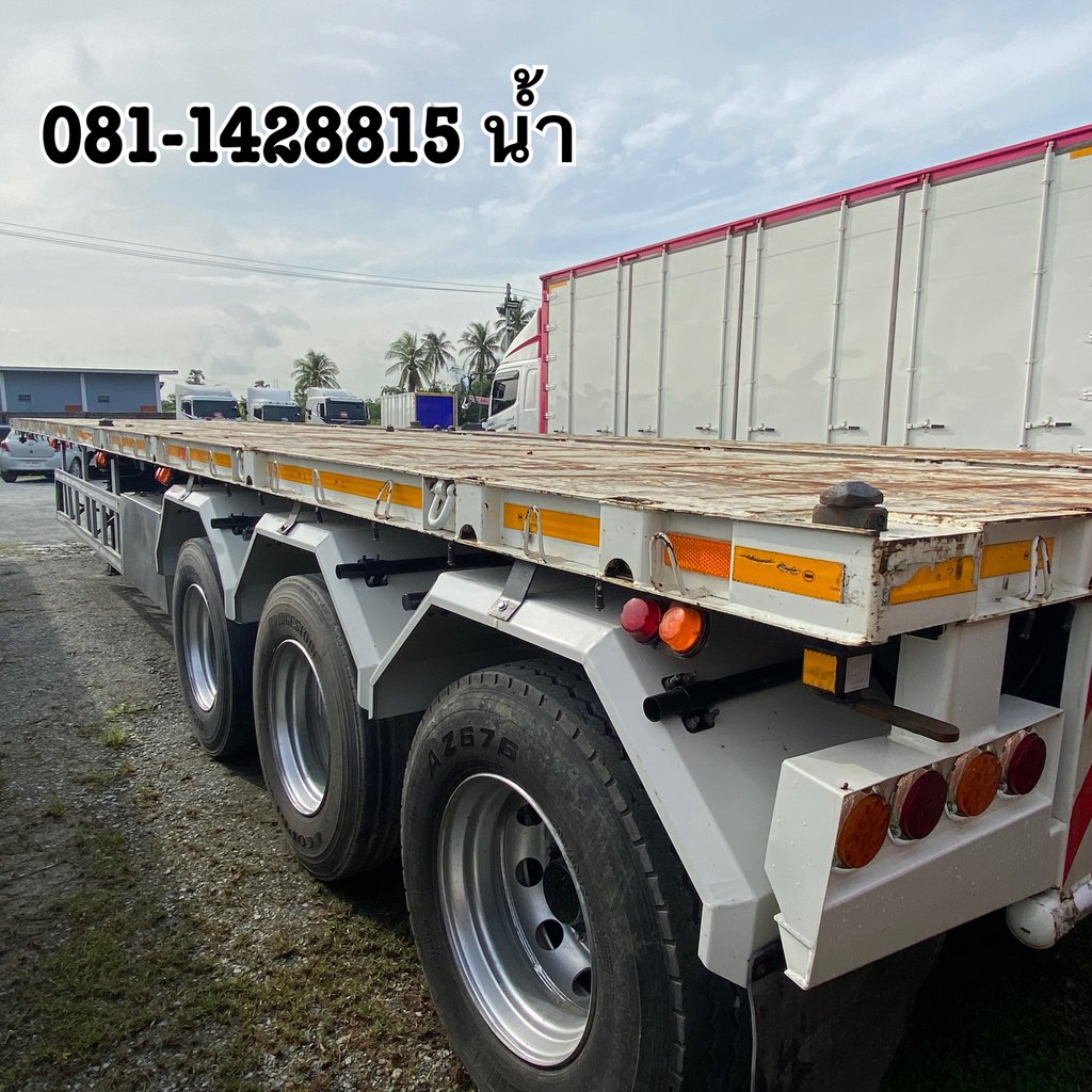 🚚หางพื้นเรียบ สามเพลา อู่สามมิตร ปี 2564 (3289) 🚚หางพื้นเรียบ สามเพลา อู่สามมิตร ปี 2564 (3289)