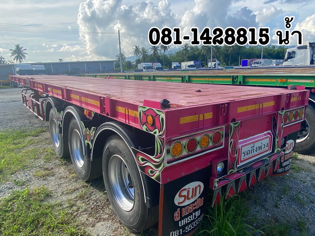 💥 หางพื้นเรียบ สามเพลา อู่เดอะซัน ปี 2565 (0376)