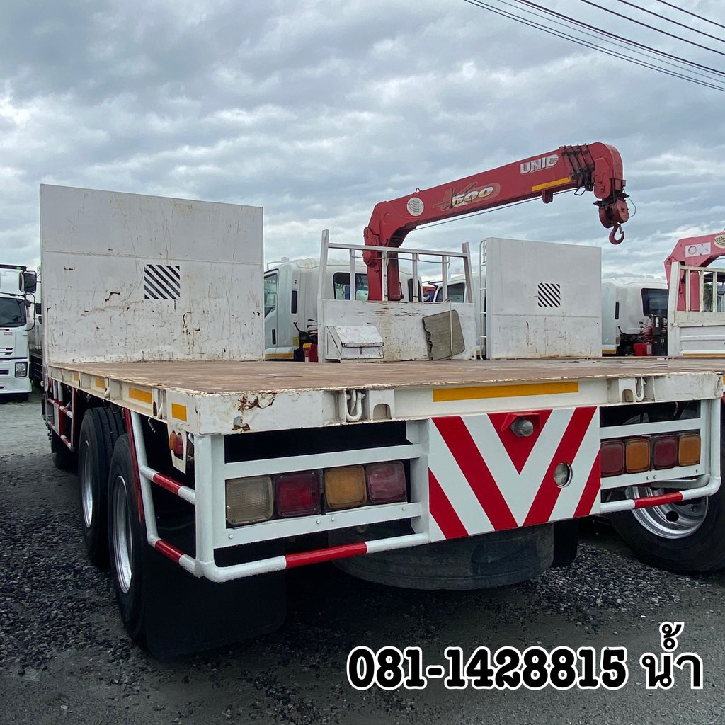 🚚สิบล้อพื้นเรียบ ISUZU FVZ 300 แรง ปี 2557 (0978) 🚚สิบล้อพื้นเรียบ ISUZU FVZ 300 แรง ปี 2557 (0978)