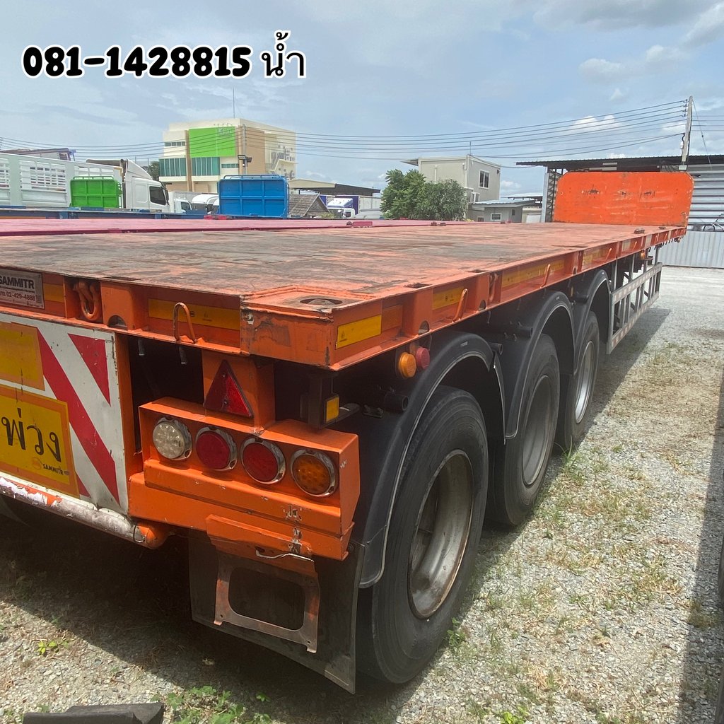 หางพื้นเรียบ สามเพลา อู่ดังสามมิตร ปี 2565 (6080) หางพื้นเรียบ สามเพลา อู่ดังสามมิตร ปี 2565 (6080)