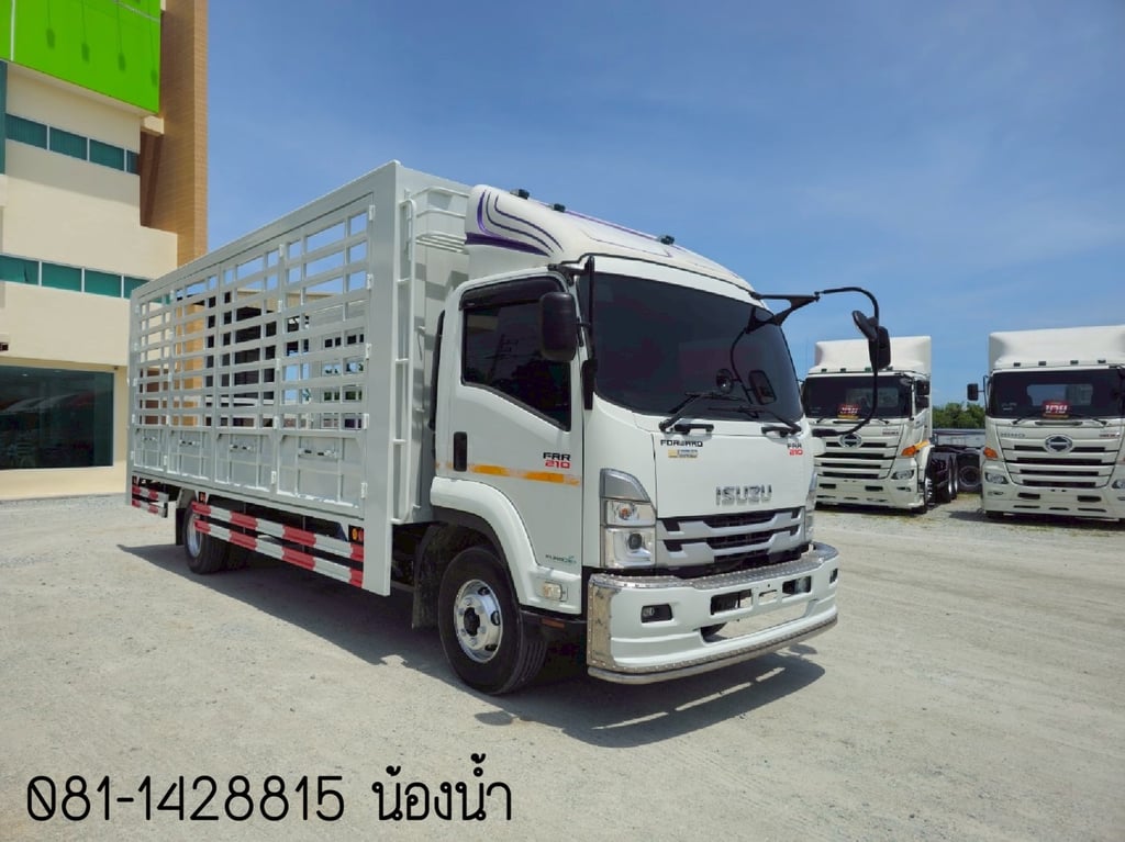 ISUZU FRR 210แรงม้า รถบรรทุก 6ล้อ กระบะคอกสูง ปี2022(1694)
