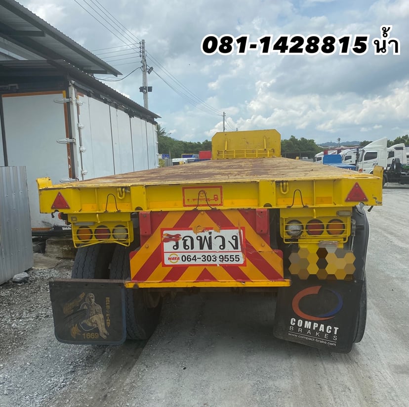 ⏩️ หางพื้นเรียบ สามเพลา อู่ WAFA  ปี 2563  (6112)