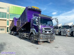 สิบล้อดั้มพ์ ISUZU FXZ 360 ปี2566+หางเดอะฟินิกส์ ปี 2566 (2533,FD683)