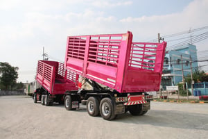 สิบล้อดั้มพ์ HINO FM1A 344 แรง ปี 2565 + หางดั้ม สามเพลา อู่พิรุธ ปี 2565 (0932 0933)