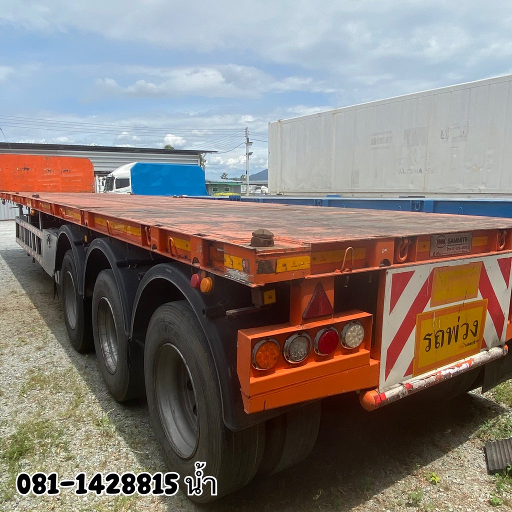 หางพื้นเรียบ สามเพลา อู่ดังสามมิตร ปี 2565 (6080) หางพื้นเรียบ สามเพลา อู่ดังสามมิตร ปี 2565 (6080)