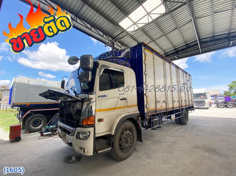 💥🔥Vายตัด 1,590,000.-💥🔥  หกล้อตู้สิบบาน HINO FG8J 240 แรง ปี2564 (1605)