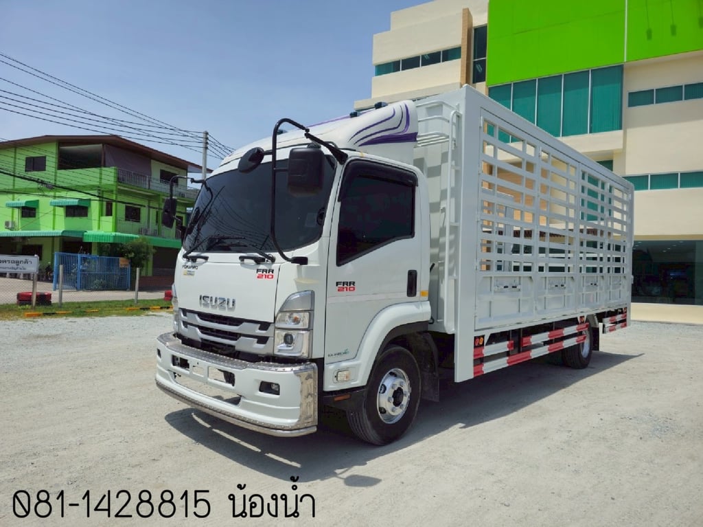ISUZU FRR 210แรงม้า รถบรรทุก 6ล้อ กระบะคอกสูง ปี2022(1694)