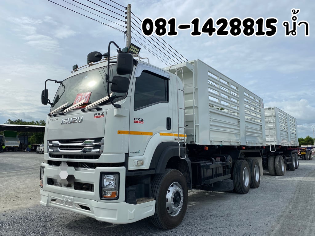ISUZU FXZ 360แรงม้า รถบรรทุก 10ล้อ พ่วงแม่ลูก ปี2022 (3843 3844)