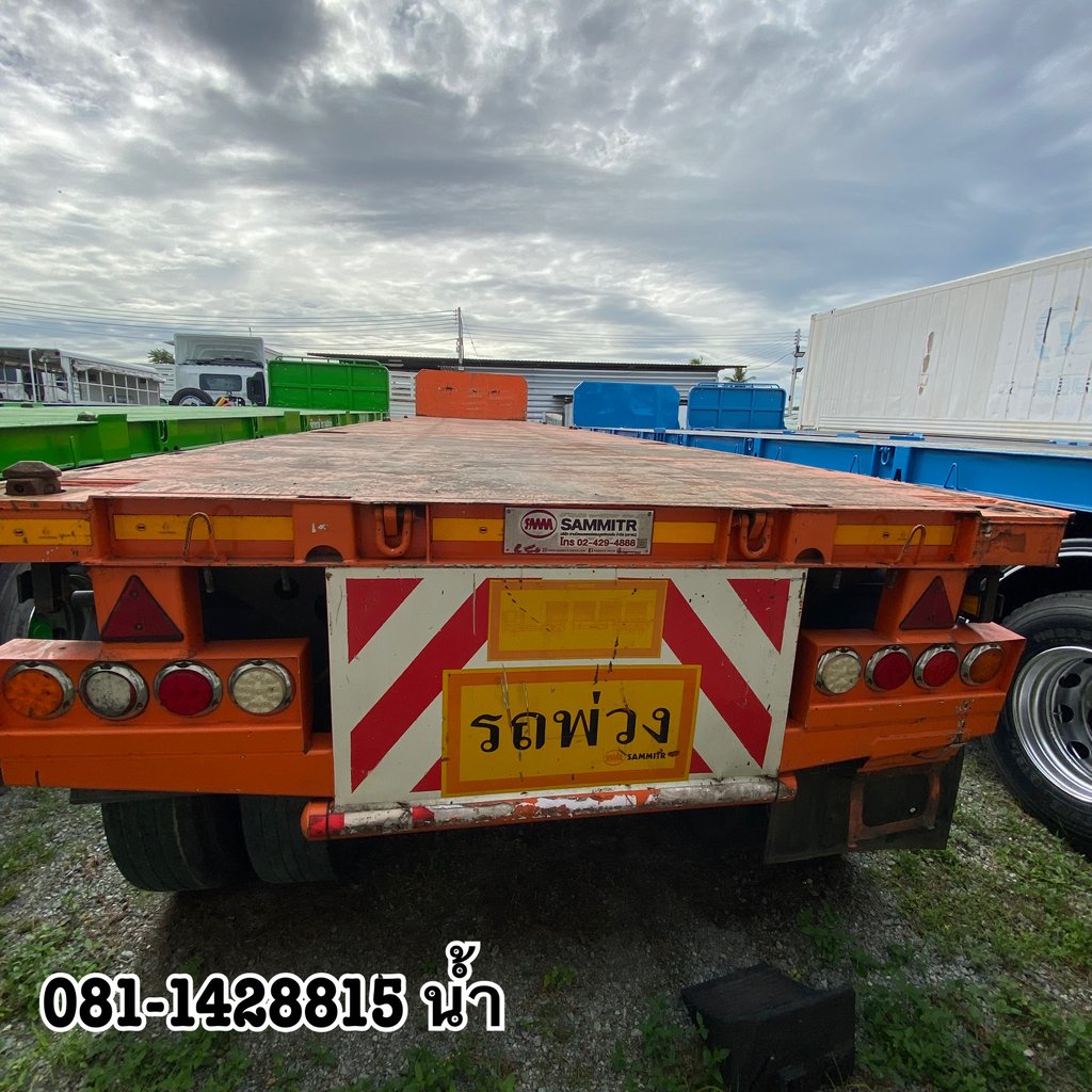 💥 หางพื้นเรียบ สามเพลา อู่สามมิตร ปี 2565 (6080)