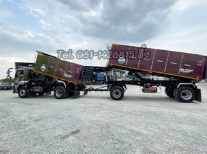 หกล้อดั้มพ์  ISUZU FTR 240 แรง ปี 2565 + หางดั้มพ์ สองเพลา อู่เดอะฟินิกซ์ ปี 2565 (5403,5404)