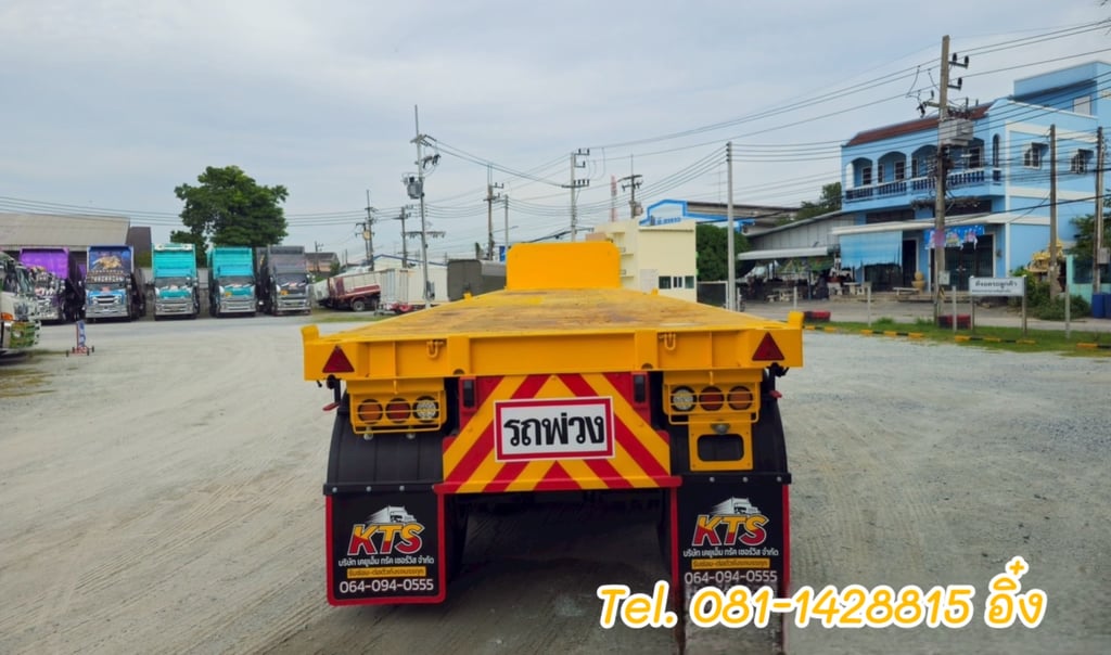 หางพื้นเรียบ สามเพลา  อู่ WAFA  ปี 2563 (6112)