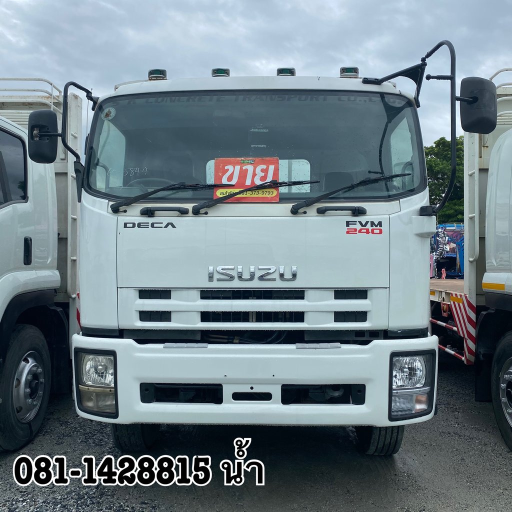 🚚สิบล้อพื้นเรียบ ISUZU FVM 240 แรง ปี 2555 (5844) 🚚สิบล้อพื้นเรียบ ISUZU FVM 240 แรง ปี 2555 (5844)
