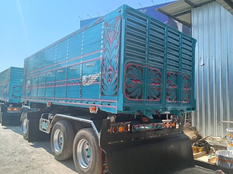 สิบล้อดั้มพ์ ISUZU FXZ 360 แรง ปี 2565 + หางดั้มพ์ สามเพลา อู่สหะกิจ ปี 2565 