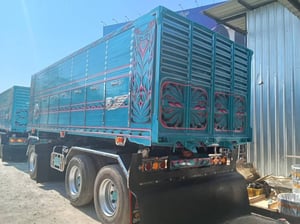 สิบล้อดั้มพ์ ISUZU FXZ 360 แรง ปี 2565 + หางดั้มพ์ สามเพลา อู่สหะกิจ ปี 2565 