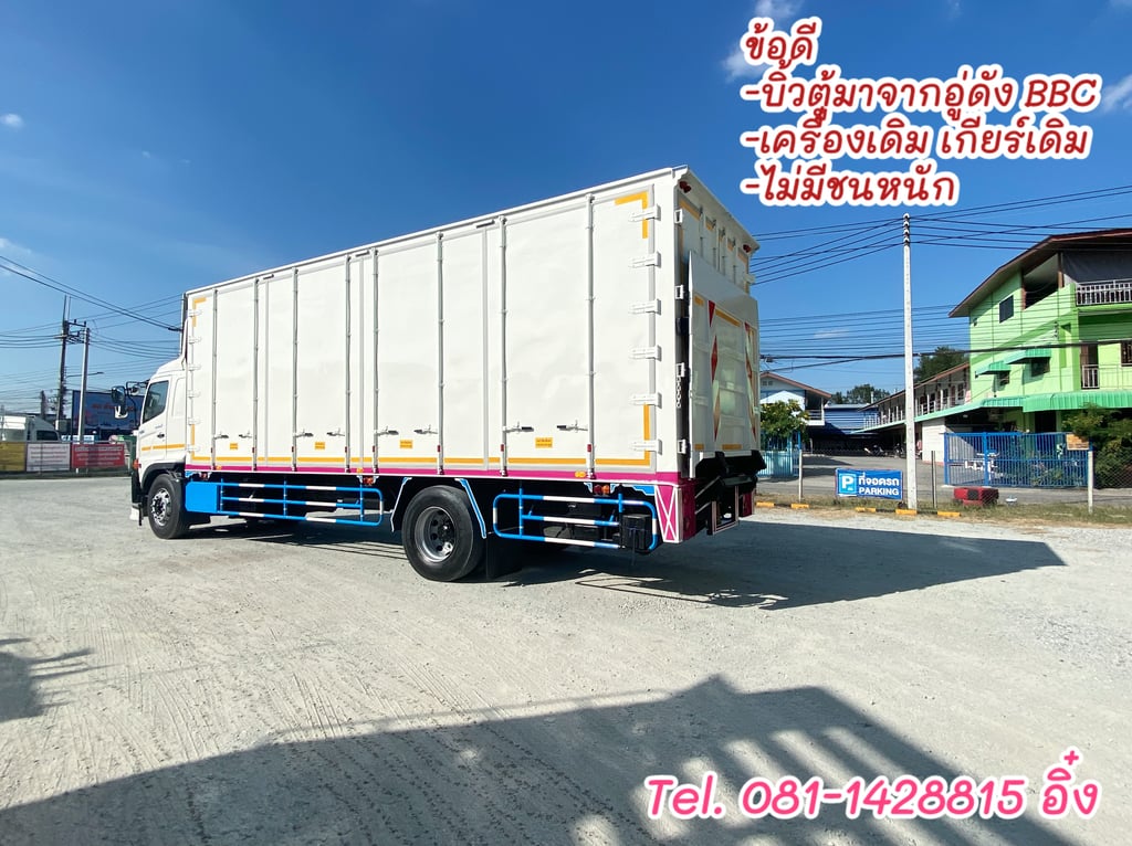 หกล้อตู้สิบบานลิฟท์ท้าย HINO FG8J 240 แรง ปี 2562 (8724) หกล้อตู้สิบบานลิฟท์ท้าย HINO FG8J 240 แรง ปี 2562 (8724)