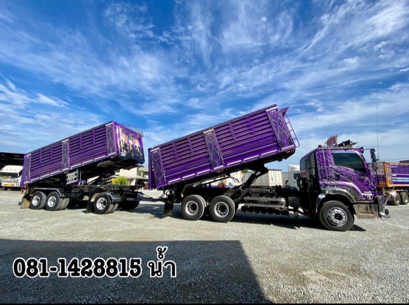 🚚 ISUZU FXZ 360แรงม้า รถบรรทุก 10ล้อ พ่วงแม่ลูก ปี2023 (9107 9108)
