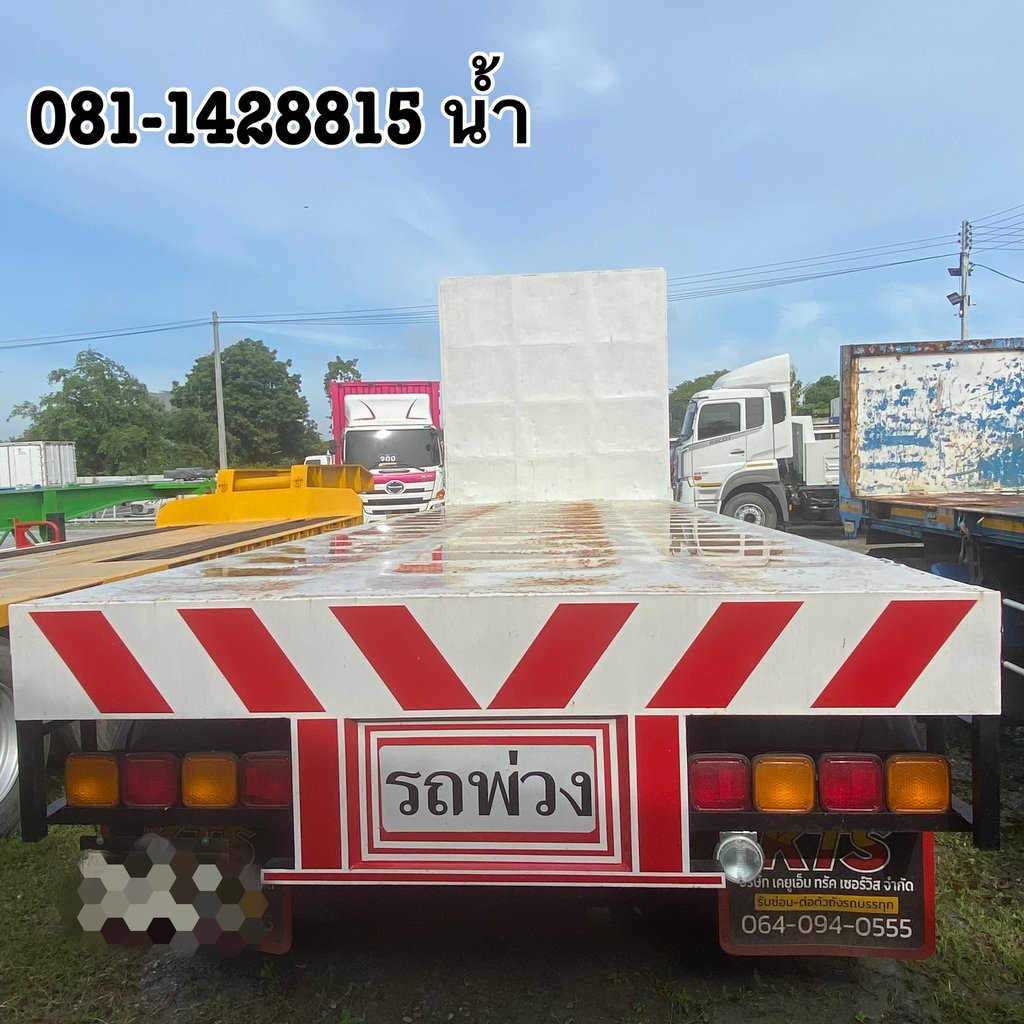 🚚 หางพื้นเรียบ สามเพลา อู่SSK ปี 60 (3648)