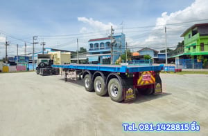 หางพื้นเรียบ  สามเพลา  อู่ WAFA  ปี 2565 (8655)