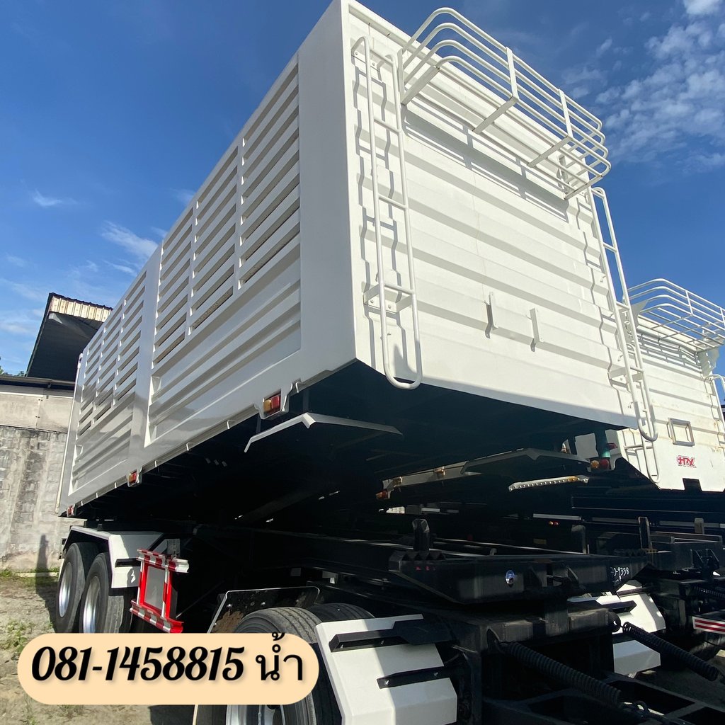 🚚 HINO FM 344แรงม้า รถบรรทุก 10ล้อ พ่วงแม่ลูก ปี2023 (7371 9338)