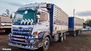 สิบล้อดั้มพ่วงคอกเกษตร HINO FM1A 344แรง ปี 2561 (3362,3363)