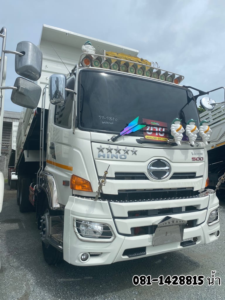 HINO FM 344แรงม้า รถบรรทุก 10ล้อ กระบะเหล็ก ปี2022 (1820 1821)
