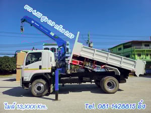 หกล้อดั้ม ติดเครน ISUZU FTR 240 แรง ปี 2566  (3266)