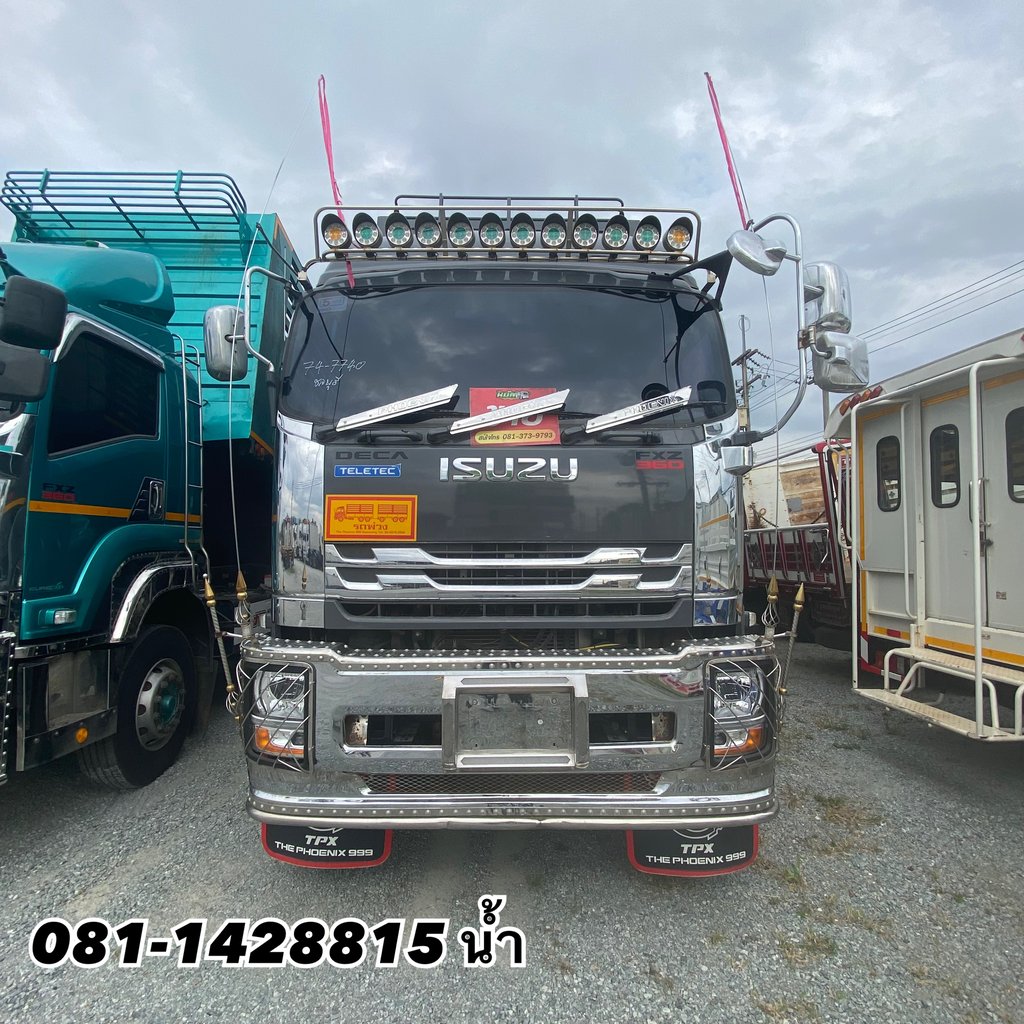 🚚 ISUZU FXZ 360แรงม้า รถบรรทุก 10ล้อ พ่วงแม่ลูก ปี2023 (7740 7741)