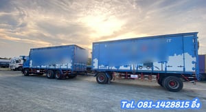 สิบล้อตู้สิบบานพ่วงแม่ลูก HINO FL8J 260 แรง ปี 2565 (7642,7643) สิบล้อตู้สิบบานพ่วงแม่ลูก HINO FL8J 260 แรง ปี 2565 (7642,7643)