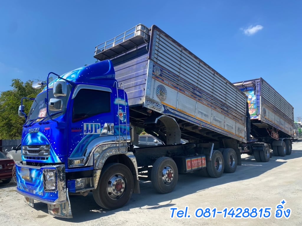 สิบสองล้อดั้มเกษตร ISUZU FYH 360 แรงม้า ปี2556 กระบะมิเนียม (2501)