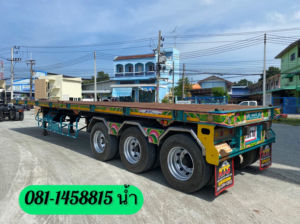 👉 หางพื้นเรียบ สามเพลา อู่ เอส.ที ปี 2561 (9740)