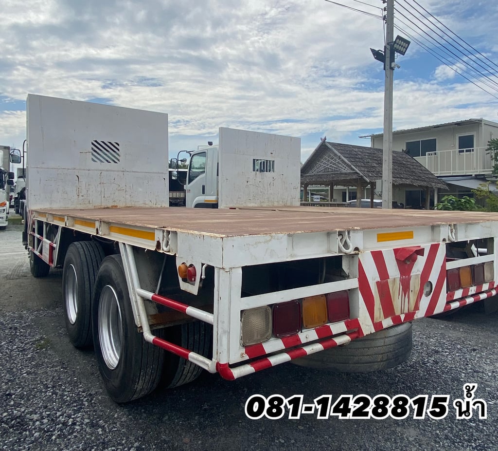 🚚 สิบล้อพื้นเรียบ ISUZU FVZ 300 แรง ปี 2557 (0812) 🚚 สิบล้อพื้นเรียบ ISUZU FVZ 300 แรง ปี 2557 (0812)