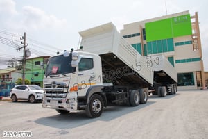 สิบล้อดั้มพ์ HINO FM1A 344 แรง ปี 2560 + หางดั้มพ์ สามเพลา อู่แม็กเทรลเลอร์ ปี 2565 (2539 3778) สิบล้อดั้มพ์ HINO FM1A 344 แรง ปี 2560 + หางดั้มพ์ สามเพลา อู่แม็กเทรลเลอร์ ปี 2565 (2539 3778)