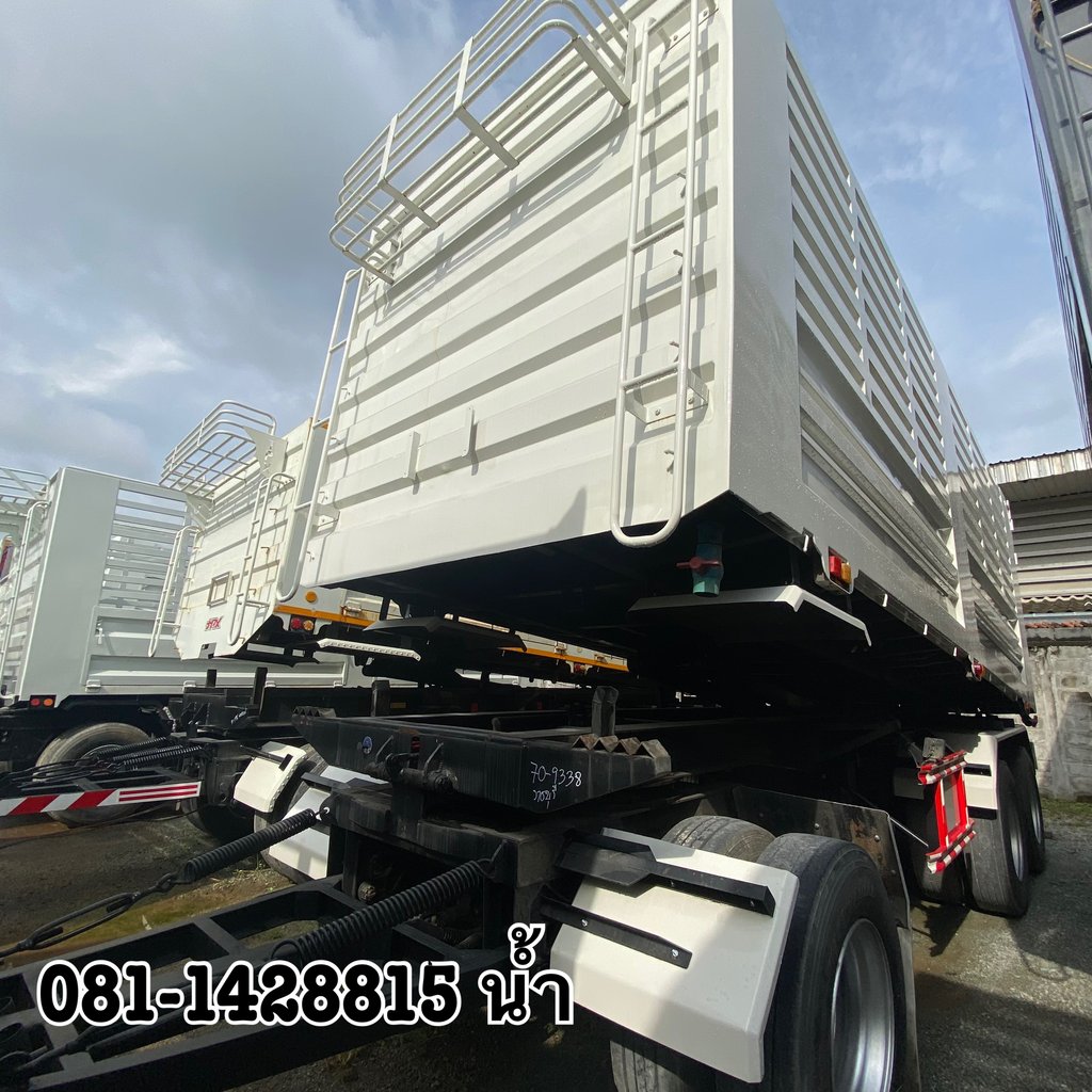HINO FM 344แรงม้า รถบรรทุก 10ล้อ พ่วงแม่ลูก ปี2023 (7371 9338)