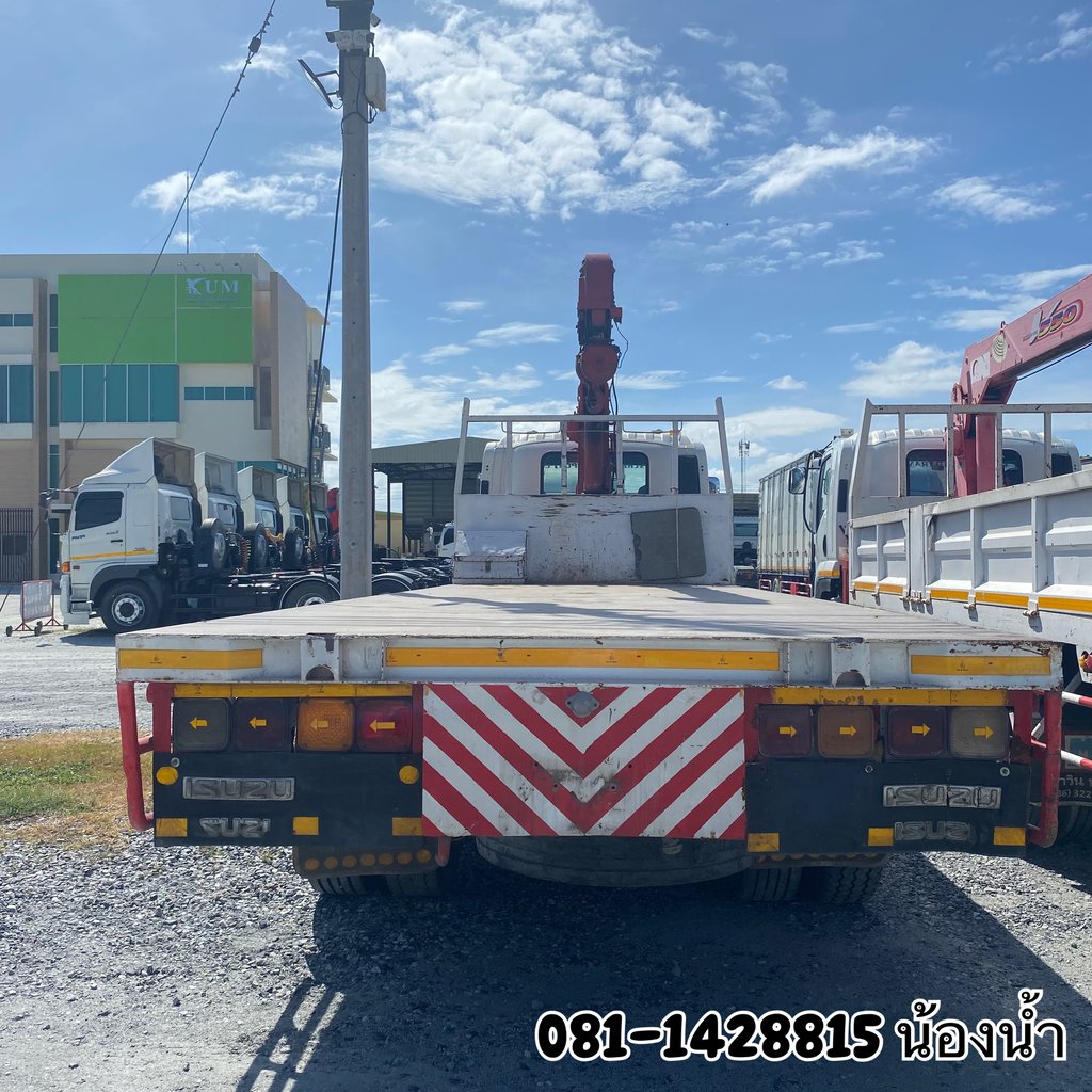 ISUZU FVM 240แรงม้า รถบรรทุก 10ล้อ กระบะเหล็กติดเครน ปี2013 (7224) ISUZU FVM 240แรงม้า รถบรรทุก 10ล้อ กระบะเหล็กติดเครน ปี2013 (7224)