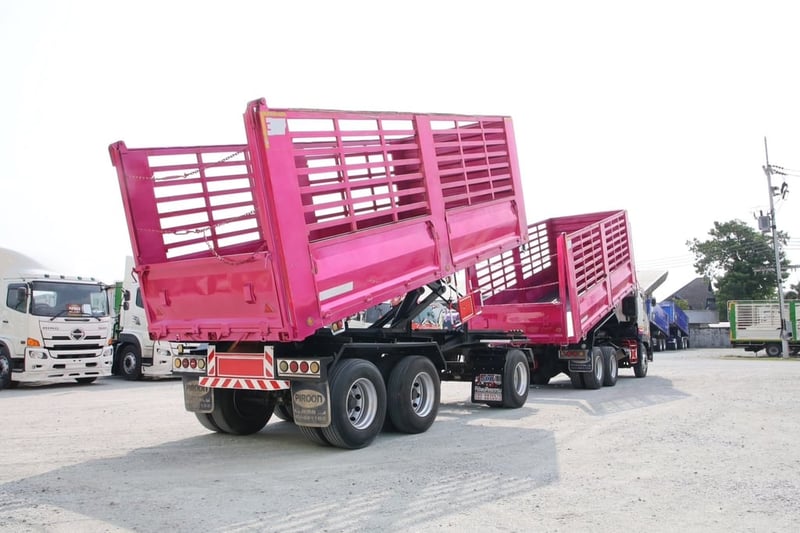 สิบล้อดั้มพ์ HINO FM1A 344 แรง ปี 2565 + หางดั้ม สามเพลา อู่พิรุธ ปี 2565 (0932 0933)