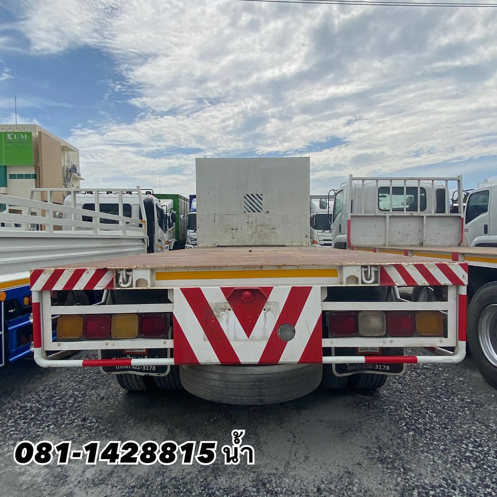 🚚 สิบล้อพื้นเรียบสองเพลา ISUZU FVZ 300 แรงม้า ปี 2557 (0832)