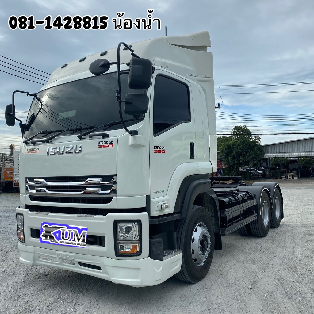 ISUZU GXZ 380แรงม้า รถบรรทุก 10ล้อ หัวลาก เฉพาะหัว ปี2023 (9052)