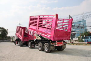 สิบล้อดั้มพ์ HINO FM1A 344 แรง ปี 2565 + หางดั้ม สามเพลา อู่พิรุธ ปี 2565 (0932 0933)