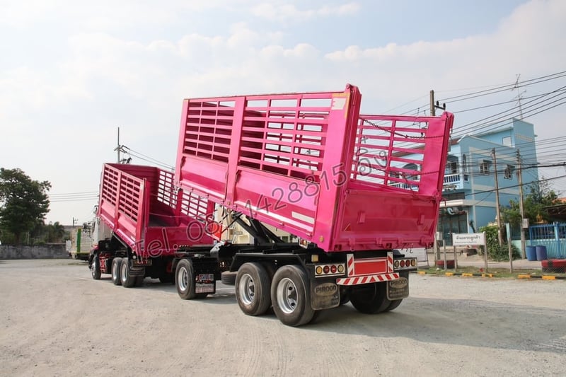สิบล้อดั้มพ์ HINO FM1A 344 แรง ปี 2565 + หางดั้ม สามเพลา อู่พิรุธ ปี 2565 (0932 0933)