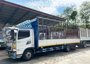รถ 6 ล้อ บรรทุก เหนี่ยวทรัพย์  HINO FC9J 175  แรง ปี 51