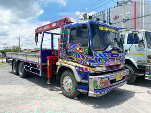 10 ล้อ ติดเครน 5 ตัน ISUZU FVM33 195 แรง ปี 42