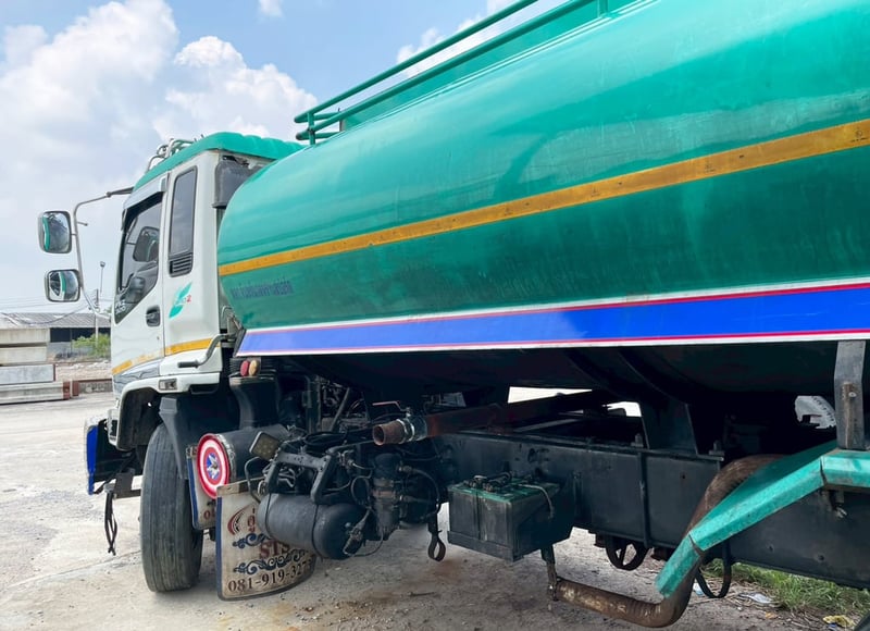 รถบรรทุกน้ำ 10 ล้อดั้ม พร้อมลูกพ่วง ISUZU FXZ23 270 แรง ปี 40