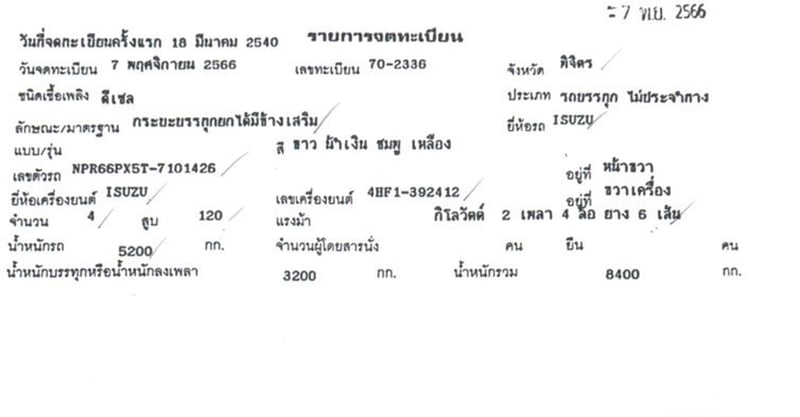 ISUZU NPR 120 แรง ปี 40 ยาว 4.3 x 2.2 x 1.8 ม.