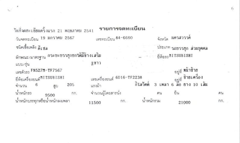 MITSHUBISHI FN527M  205 แรง ปี 41
