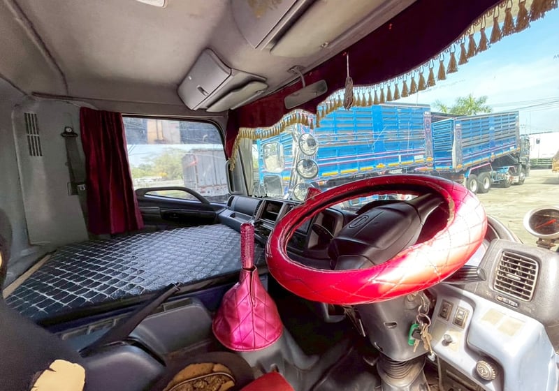 รถ 6 ล้อ บรรทุก เหนี่ยวทรัพย์  HINO FC9J 175  แรง ปี 51