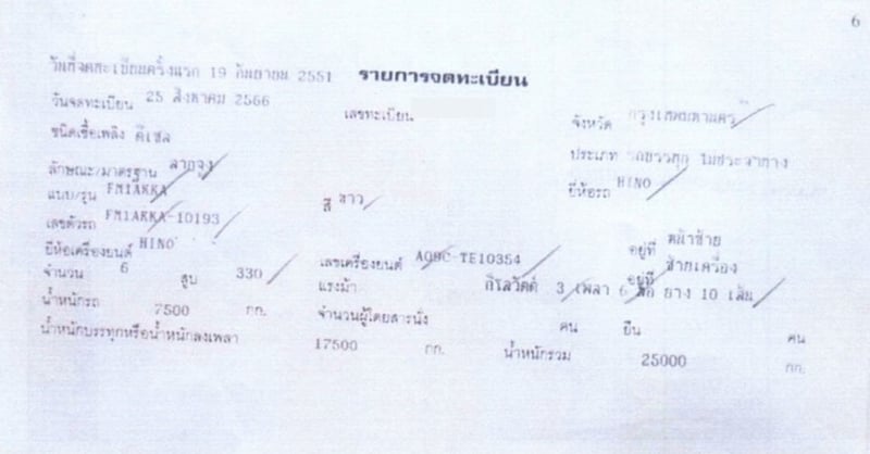 หัวลาก 10 ล้อ  HINO FM1A 330 แรง ปี 51